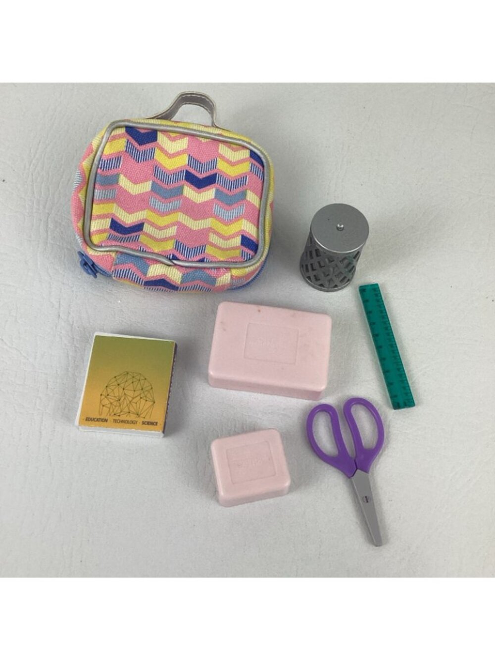 Our Generation Lunch Box School Toiletry Bag Play Food Chemistry Book 18" Doll - Picture 7 of 7